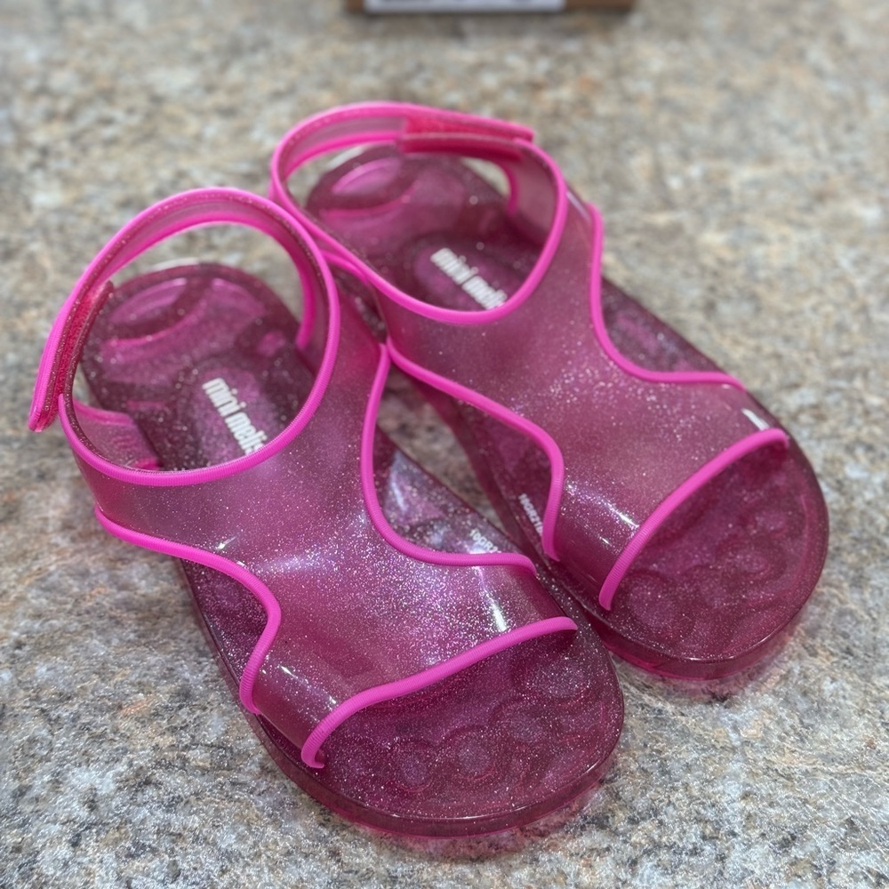 New Mini Melissa Aqua Sandals